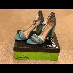 SAM EDELMAN yoana woven trim sandal